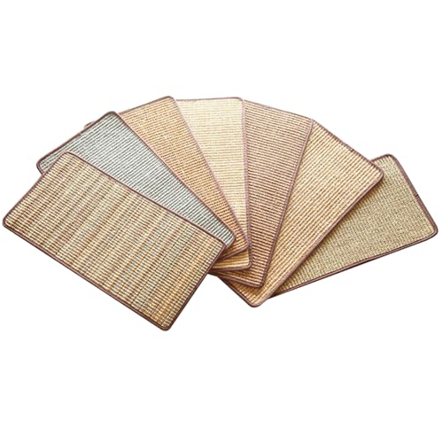 5 Pcs Kratzmatte für Katzen - Kratzmatten für Katzen aus natürlichem Sisal - Sisal-Katzenkratzmatte, klassischer Haustier-Katzenkratzer, Sisal-Katzenkratzbrett, Katzenkratzteppich-Schutz von BeNsil