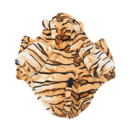 BeNsil Hund Tiger Hoodie, Haustier Hund Cosplay Kleidung, Halloween-Haustier-Welpen-Cosplay-Hoodie, lustige Kleidung, Katzenmantel-Hoodie, Haustier-Tiger-Kostüm mit Kapuze, besondere Anlässe, von BeNsil