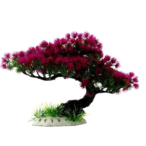 BeNtLi Aquarium Künstliche Pflanze Aquarium Mini Simulation Baum Kunststoff Modell Wasserpflanze Aquarium Zubehör (30 cm * 20 cm) (B) von BeNtLi