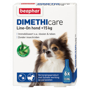 Beaphar Dimethicare Line-On (bis 15 kg) Hund 2 x 6 Pipetten von Beaphar