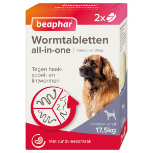 Beaphar Entwurmungsmittel All-in-One (17,5 - 70 kg) Hund 2 Tabletten von Beaphar