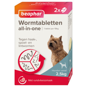 Beaphar Entwurmungsmittel All-in-One (2,5 - 20 kg) Hund 4 Tabletten von Beaphar