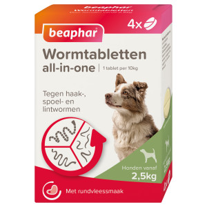 Beaphar Entwurmungsmittel All-in-One (2,5 - 40 kg) Hund 12 Tabletten von Beaphar