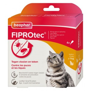 Beaphar Fiprotec Spot-On Katze 12 Pipetten von Beaphar