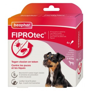 Beaphar Fiprotec Spot-On für Hunde von 2 bis 10 kg 12 Pipetten von Beaphar