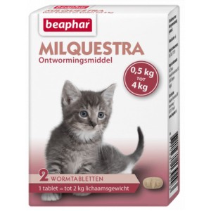 Beaphar Milquestra Entwurmungsmittel kleine Katzen und Kätzchen 4 Tabletten von Beaphar