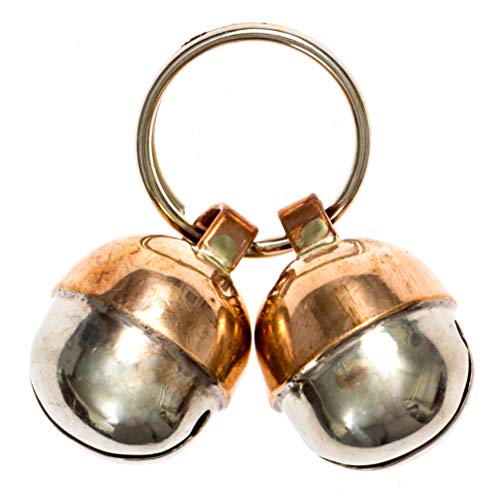 Beau's Bells 2 Extra Loud Cat & Dog Bells | Pet Tracker | Save Birds & Wildlife Handmade Copper (Small) von Beau's Bells