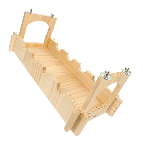 Beaupretty 1 Satz Haustier-hängebrücke Spielplatz Für Ratten Brücke Für Kleine Tiere Hamster-übungskäfig Hamsterhäuser Verstecke Hamsterplattformen Holz Igelkäfig Tierisches Holz Chinchilla von Beaupretty