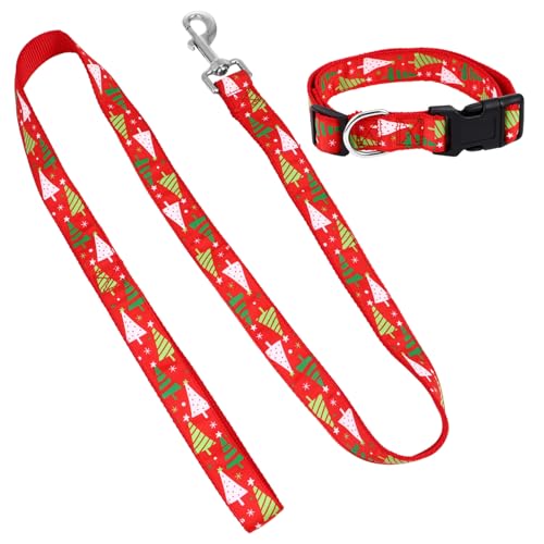 Beaupretty 1 Satz Kragen Kordelzug Hund Halsband Riemen Welpengriff Führen Laufleine Für Haustiere Weihnachtliche Hundeleine Hundespaziergang Führt Weihnachten Halskette Schnur Nylon von Beaupretty