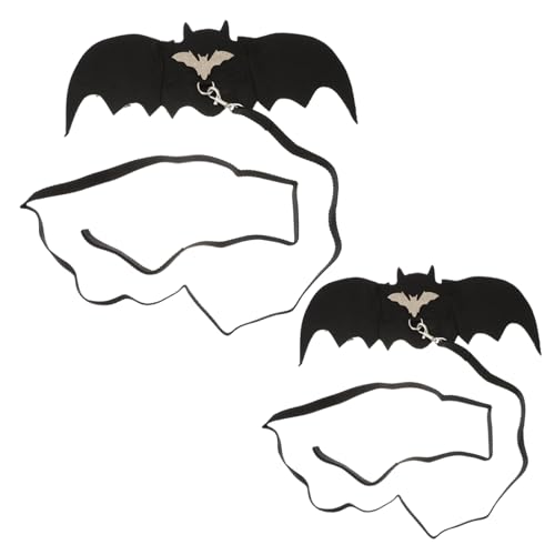 Beaupretty 1 Satz 2 STK Halloween Fledermaus Flügel Party Haustier Verwandelt Sich in Eine Leine Halloween-hundekostüm Brustgurt Für Katzen Mädchenkleidung Kletterseil Polyester G45 Kätzchen von Beaupretty