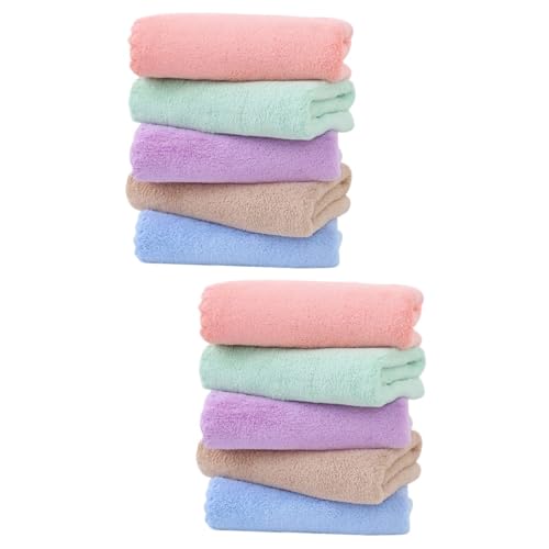 Beaupretty Welpe 10 STK Badetuchmatte für Haustiere Schlafmatte für Tiere Wolldecke Haustierzubehör Handtuch Hamsterdecke kleine Tiere Badetuch Mehrzweck Hamsterkäfig Liner Wurf von Beaupretty