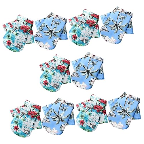 Beaupretty 5 Sets Hunde-t-Shirt Für Hunde Hawaii-hundehemden Haustierkleidung Für Stilvolle Haustierhemden 2 Stück X 5 von Beaupretty