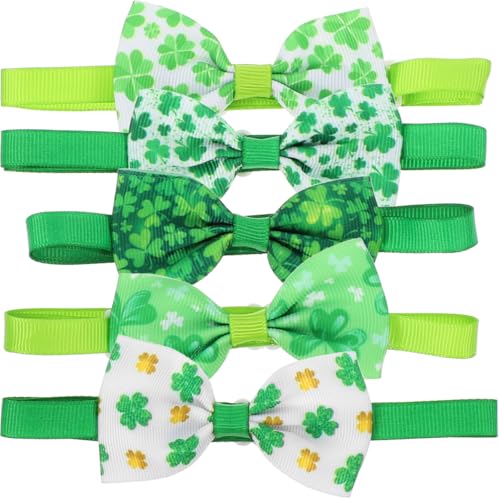 15 Stück Haustier Fliege Welpen Whelping Supplies St. Patrick Day Katzenhalsband Welpen St Patricks Day Hund Fliege St. Patrick's Day Haustier Irland Katzen und Hunde von Beaupretty