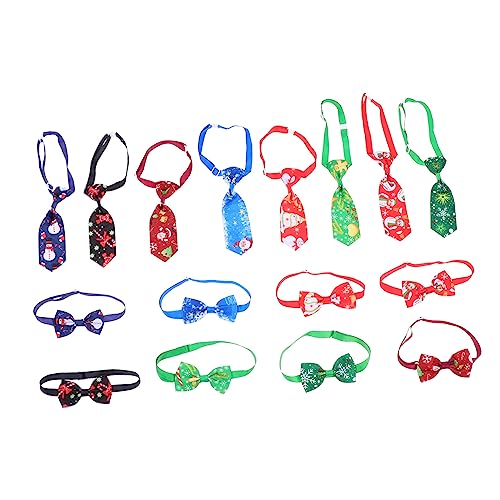 Beaupretty Bequemes Gurtbandhalsband für Hunde Weihnachts-haustierkostüm Krawatten Haustier-Krawatten-Set von Beaupretty