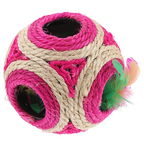 Beaupretty 1stk Ball Aus Hanfseil Mit Sechs Löchern Sisalkratzer Für Katzen Haustier Kratzen Tragen Hundespielzeug Für - Freundliches Spielzeug Für Haustiere Erröten Plüsch Kleiner Hund von Beaupretty