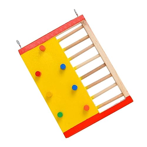 Beaupretty 1stk Hamster Kletter Leiter Papageienbarschständer Vogelleiter Aus Holz Vogelspielständer Selber Machen Rattenbrücke Kletterleiter Für Kleintiere Spielzeug Papageienkäfig Hölzern von Beaupretty