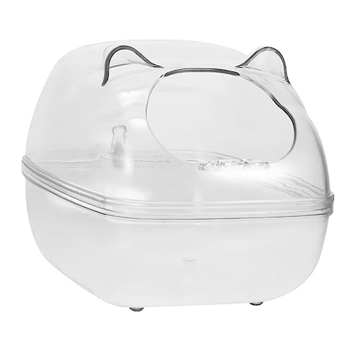 Beaupretty 1stk Hamsterbad Hamster-sandkasten Hamster Duschraum Behälter Für Sandbäder Chinchilla Mini-Container Saunatoilette Badewanne Für Hamster Kleines Terrarium Plastik Tier Badesand von Beaupretty