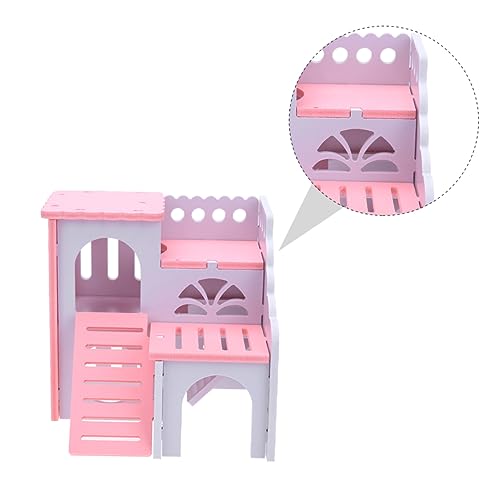 Beaupretty 1Stk Haustier Kabine Rennmaus Hamsterspielzeug kleines Tier Spielzeuge Spielset aus Holz Hamsternest schlafendes Nest Sport Hamsterhaus Chinchilla Kleine Tiere Meerschweinchen von Beaupretty