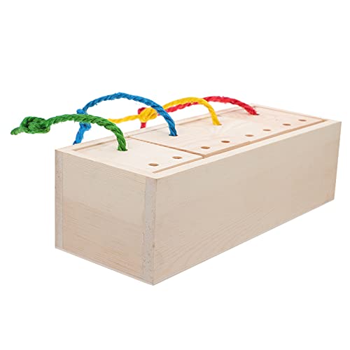 Beaupretty 1stk Papagei Spielzeug Papageienfutter Papageien-aktivitätsspielzeug Papageien-trainingsfutterautomat Spielzeug Zum Zerkleinern Von Vögeln Nahrungssuche Feeder Hölzern Essen Puzzle von Beaupretty