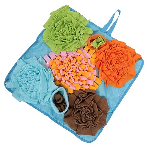 Beaupretty 1stk Riechkissen Welpen Sniff Matte Hundespielzeug Matte Hund Beschäftigt Matte Leckerlimatte Für Hunde Häschen-Puzzle Snuffle Decke Hundematte Arbeitsmatte Haustier Hund Segeltuch von Beaupretty