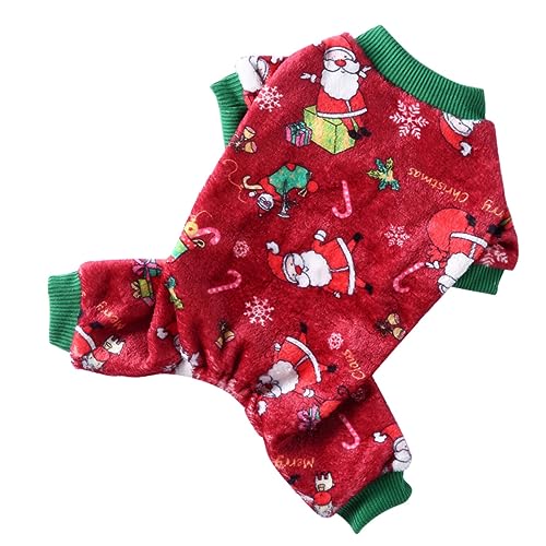 Beaupretty Weihnachtspullover für Hunde Fleece Haustierkleidung Polyester Vierbeiner-Outfits von Beaupretty