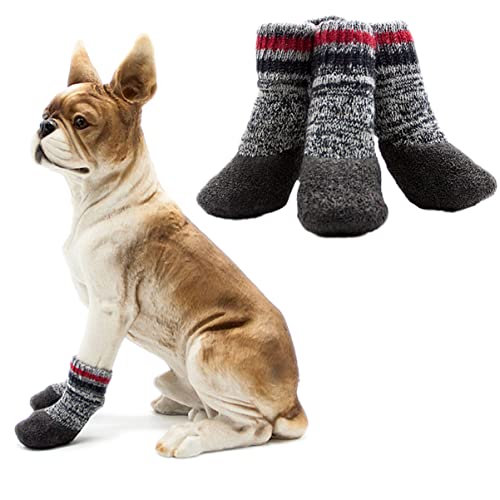 Beaupretty 2 Paar Anti-rutsch-socken Für Haustiere Hundesocken Für Große Hunde Haustier Hund Socken Hundestiefel rutschfeste Stiefeletten Für Hunde Hund Warme Socken Laufschuhe Kleidung von Beaupretty