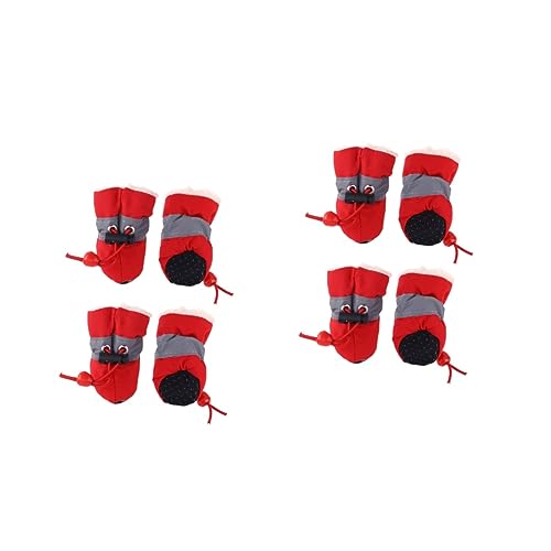 Beaupretty 2 Sätze Hundesocken Für Große Hunde Hundeschneestiefel Für Kleine Mittelgroße Hunde Hundeschuhe Mittelgroße Hunde Hundestiefel Zum Ziehen Von Pfoten Weihnachtsstiefel Der Hund von Beaupretty