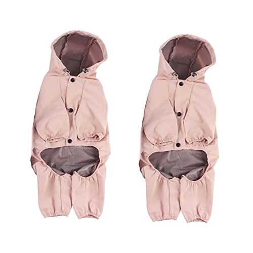 Beaupretty 2St Regenmantel für Haustiere Hundemäntel für mittelgroße Hunde Hundeanzug Welpen-Outfits süßer Hund Regenponcho Regenjacke Welpenkleidung Welpenmantel mit Hut Overall Jackenstoff von Beaupretty