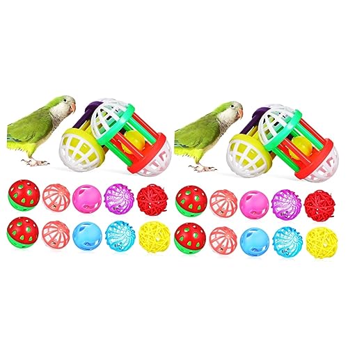 Beaupretty 2sets Spielzeug Für Vögel Interaktive Papageien Sittiche Spielzeug Kauen Nahrungssuche Für Vögel 12 Stücke * 2 von Beaupretty