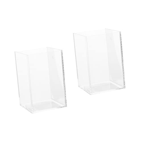 Beaupretty 2st Aquarium Fischbecken Goldfischglas Glas Betta Glas Klares Betta-Becken Tisch-goldfischbecken Kleines Aquarium Aquarien Schildkrötenbecken Hohe Transparenz Acryl Büro von Beaupretty