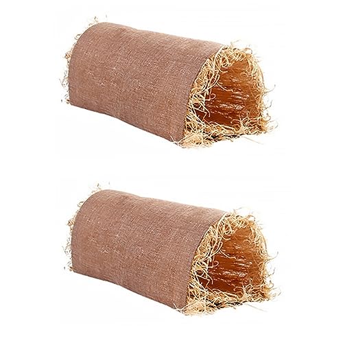 Beaupretty 2St Hamster Tunnel Gras gewebtes Haustier Käfige für Meerschweinchen Spielzeuge Haustiernest Haustierzubehör kleines Haustier Frettchen Chinchilla Käfig für Meerschweinchen Hase von Beaupretty