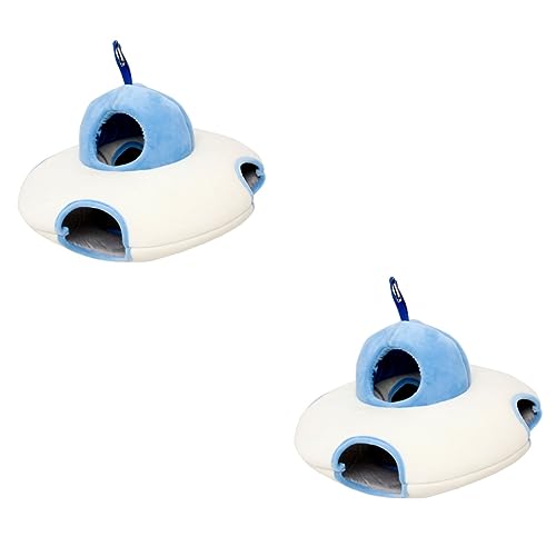 Beaupretty 2st Haustier Hamsternest Zuckergleiter Kleines Haustierbett Kleine Meerschweinchen Hängebett Petg Schlafbett Warm Halten Hamsterhaus Diamantvlies von Beaupretty