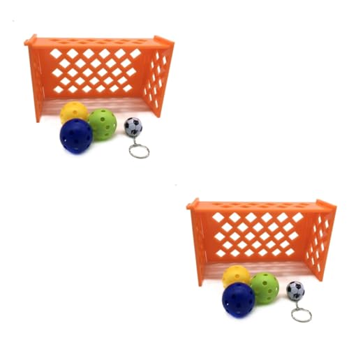 Beaupretty Desktop-Spielzeug 2St Vogel-Fußball-Spielzeug Vogelspielzeug-Design Fußball für Vögel Keramik Hütte Spielzeuge Papagei Trainingsfußball Fußballspielzeug für Vögel Schreibtisch von Beaupretty