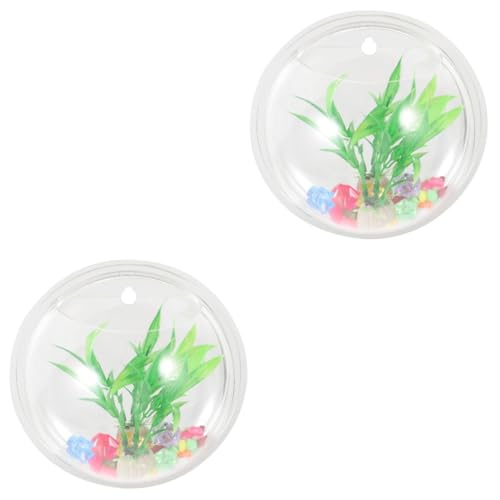 Beaupretty 2 Stücke Innovative Hydrokultur Vase -montiert Acryl Pflanzen Für Aquarium Dekorationen von Beaupretty