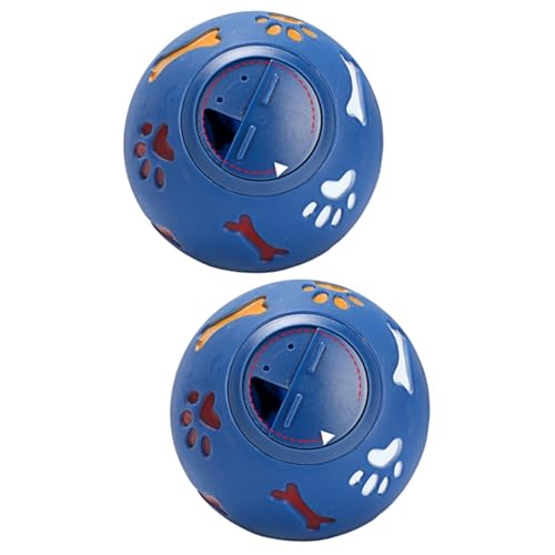 Beaupretty 2st Ballspielzeug Für Hunde Leckerli-Ball Für Welpen Leckerli-Ball Für Tiernahrung Hundepuzzlespielzeug Für Große Hunde Hunde-Puzzle-spielzeugball Kugel Fehlt Milchgeschmack von Beaupretty