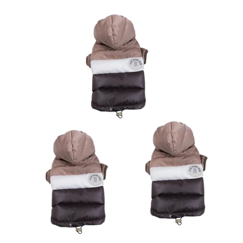 Beaupretty 3 STK Haustier-Baumwollkleidung Hund Winter Winterjacke Für Hunde Winter Für Hunde Katzenbekleidung Winterbekleidung Für Hunde Mantel Baumwolle Der Hund Federweste von Beaupretty