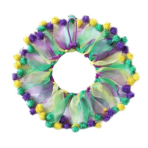 Beaupretty 3 STK Haustierhalsband Schickes Katzenhalsband Karneval Hundekostüm Bequemes Hundehalsband Osterkragen Für Haustiere Katze Elisabethanischer Kragen Krawatte Gemütlich Polyester von Beaupretty