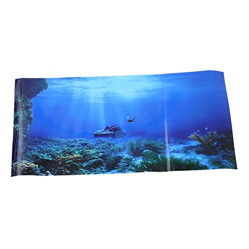 Beaupretty 3St Aquarium Hintergrundpapier Unterwasser Aquarium Poster 3D-Effektbilder Polyester-Hintergrund Pflanzenbilder Pflanzenterrarium selbstklebendes Aquarienbild schmücken von Beaupretty