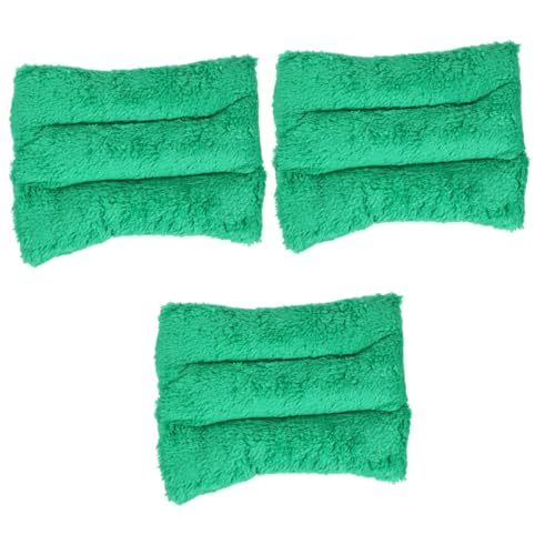 Beaupretty 3st Fleece-hundekistenunterlage Kleines Tierplüschbett Katzendecken Für Wohnungskatzen Käfigauskleidung Kaninchenbett Hasenbett Hundehütte Pad Hamsterbett Haustier Matte von Beaupretty