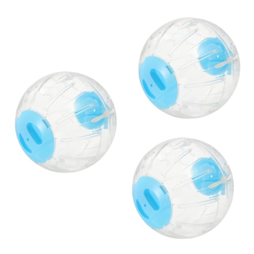 Beaupretty 3st Hamster Laufball Laufbälle Für Kleine Haustiere Kleines Tier Käfig Gymnastikball Mini-Run-About-übung Silent Runner Hamsterrad Transparenter Ablauf Sport Eichhörnchen Plastik von Beaupretty