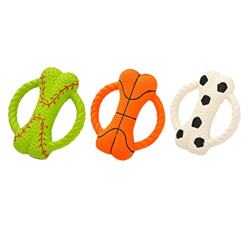 Beaupretty Aktives Spielzeug für Hunde 3er-Pack Latex-Haustier-backenzahnspielzeug Hundespielzeug Zum Kauen Spielen Heimtierbedarf von Beaupretty