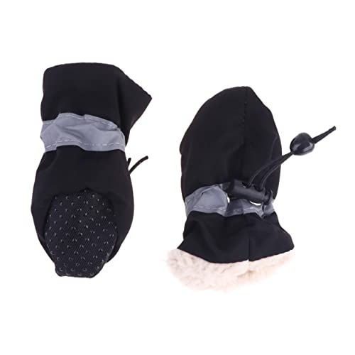 Beaupretty 4 Stück Anti-rutsch-silikon-hundestiefel Welpen-Katzen-Booties rutschfeste Haustier Turnschuhe Pfotenschutz Für Haustierstiefel Winterschuhe Für Hunde Retriever Wasserdicht von Beaupretty