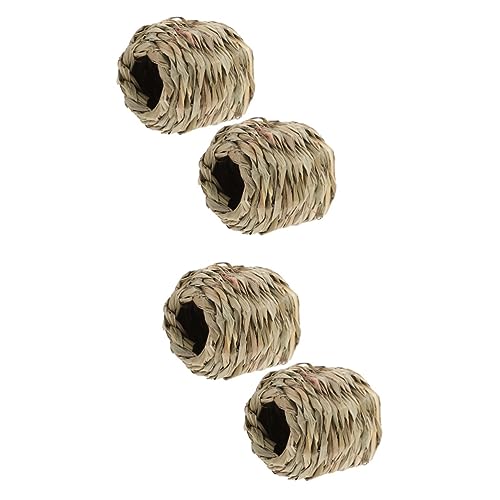 Beaupretty 2sets Haustier Tunnel Hand-Woven Hamster Nest Exploration Spielzeug Komfortable Nesting Robust 2 Stücke * 2 von Beaupretty