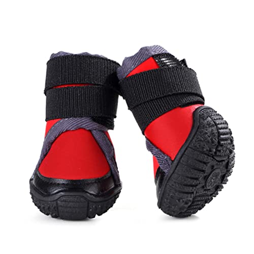 Beaupretty 4 Stück Outdoor-Schuhe Für Haustiere Haustierschuhe Warme Schuhe Outdoor-Schuhe Für Hunde Haustierzubehör Draussen von Beaupretty