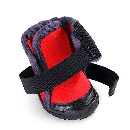 Beaupretty 4 Stück Outdoor-Schuhe Für Haustiere Hundeschuhe Mittelgroße Hunde Hundestiefel Hundeschuhe Für Kleine Hunde Welpe Katze Winterstiefel Hundepfotenschutz Schneestiefel Draussen von Beaupretty