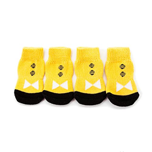 Beaupretty 4 Stück Welpenbedarf Haustierzubehör Sockenschuhe Baumwollsocken Für Haustiere Hundesocken Haustier Socken Pudel von Beaupretty