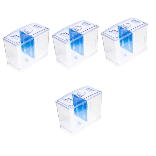 Beaupretty 4er-Box Betta Tank Isolationsbox Hatchamals Aquarium Für Betta-Fische Zuchtbecken Geistergarnelen Leben Kleiner Behälter Set Zum Brüten Von Artemia Acryl Guppys Betta-Panzer von Beaupretty