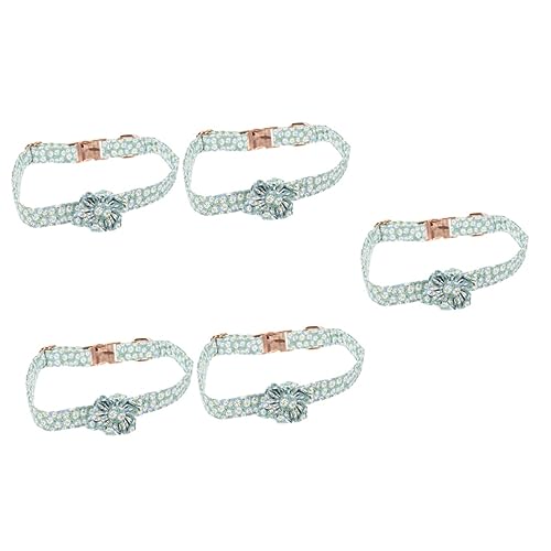 Beaupretty 5 Stück Haustierhalsband Haustier Verstellbares Halsband Kleines Welpenhalsband Welpenhalsschmuck Katzenbänder Verstellbares Katzenhalsband Hundehalstuch Welpenfliege Hundedekor von Beaupretty