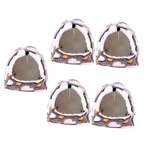 Beaupretty 5st Hängematte Für Hamster Spielset-zubehör Hamsterzubehör Für Käfige Zwerghamster Hängematte Kleintierhängematte Tierkäfig Papagei Hamsterhaus Flanell Baumwolle von Beaupretty