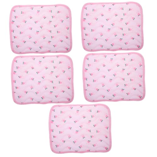 Beaupretty 5st Eismatte Für Haustiere Atmungsaktive Sommerliche Kühlpads Kühlkissen Fürs Bett Kühlende Kissenmatten Kühlbett Für Hunde Sommer Kühlbett Schlafmatte Boxmatte Tragbar Kühle Seide von Beaupretty